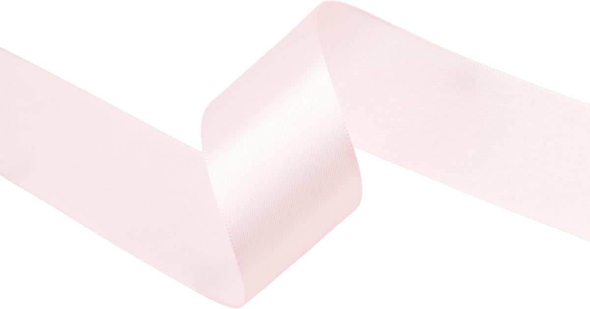 Baby Pink Satin Ribbon 1-1/2 inch X Continuous 100 Yards Pink Ribbon
