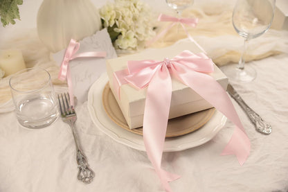 Baby Pink Satin Ribbon 1-1/2 inch X Continuous 100 Yards Pink Ribbon