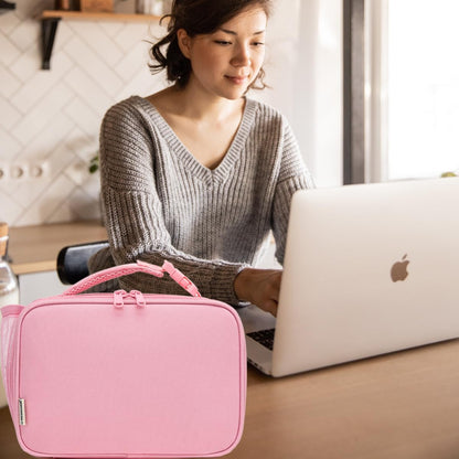 Insulated Lunch Box for School, Thermal Reusable Durable Freezable Lunch Bags for Kids Boys Girls Men Women - Small Soft Cooler Portable Lunch Tote Kit for Work Picnic Travel,Pink