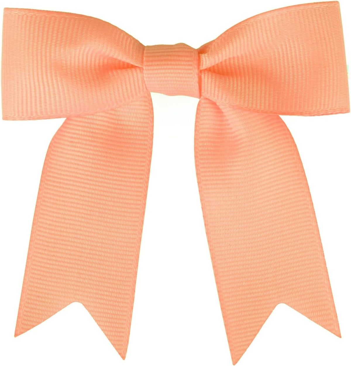 Meseey 50 Pcs 3 Inches Grosgrain Ribbon Twist Tie Bows Pretied Premade Craft Bows for Treat Bags Gift Wrapping Basket Wedding Baby Shower Brithday Christmas Party (Peach)