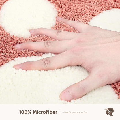 Paw Shaped Bath Mat 17x23, Soft Absorbent Microfiber Bath Rugs