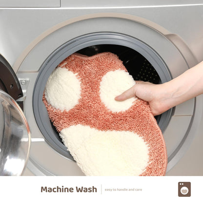 Paw Shaped Bath Mat 17x23, Soft Absorbent Microfiber Bath Rugs