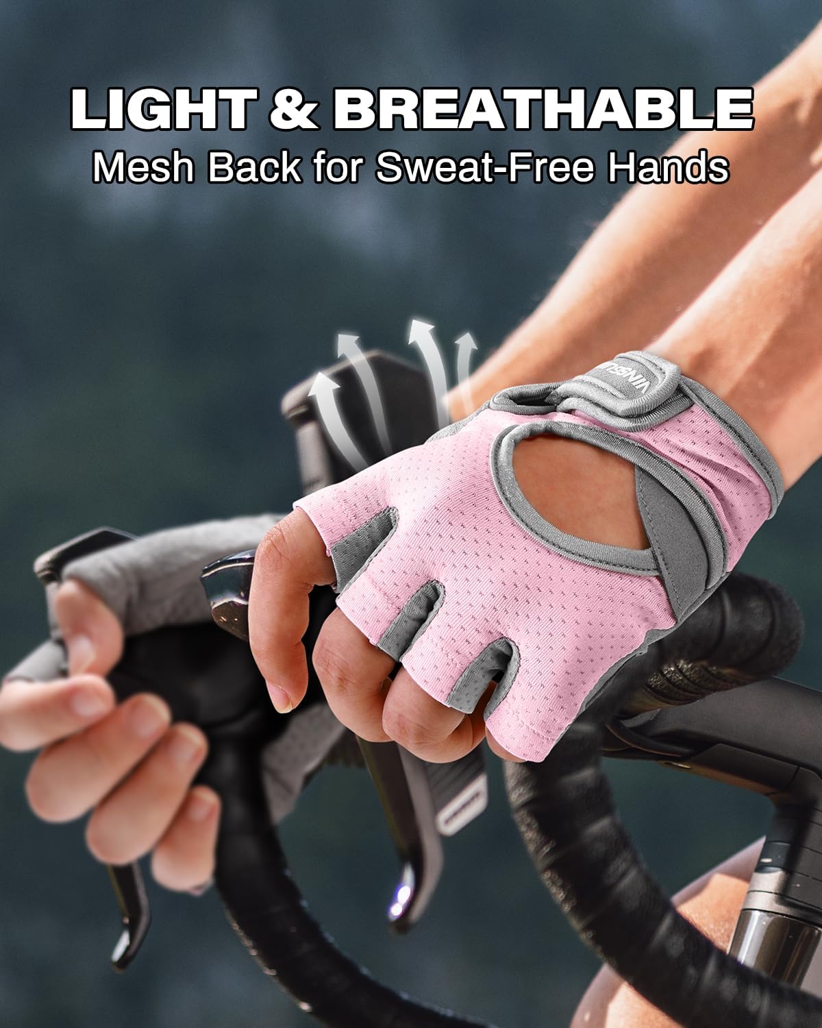 Workout Gloves for Women and Men, Breathable & Padded Gym Gloves