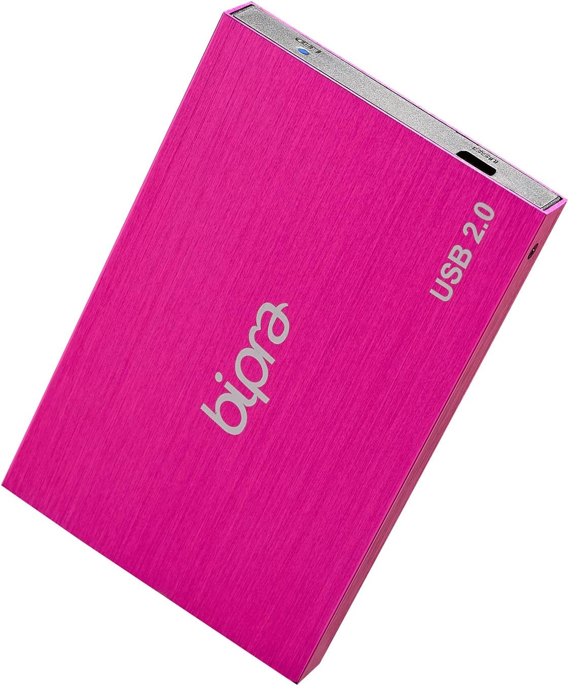 1TB USB 2.0 External Pocket Slim Hard Drive - Sweet Pink - Ntfs