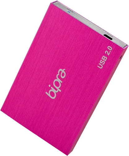 1TB USB 2.0 External Pocket Slim Hard Drive - Sweet Pink - Ntfs