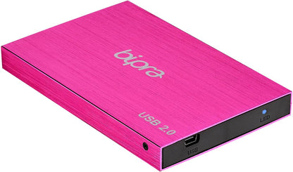 1TB USB 2.0 External Pocket Slim Hard Drive - Sweet Pink - Ntfs