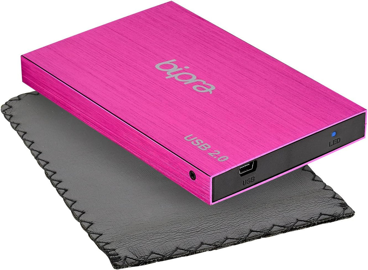 1TB USB 2.0 External Pocket Slim Hard Drive - Sweet Pink - Ntfs