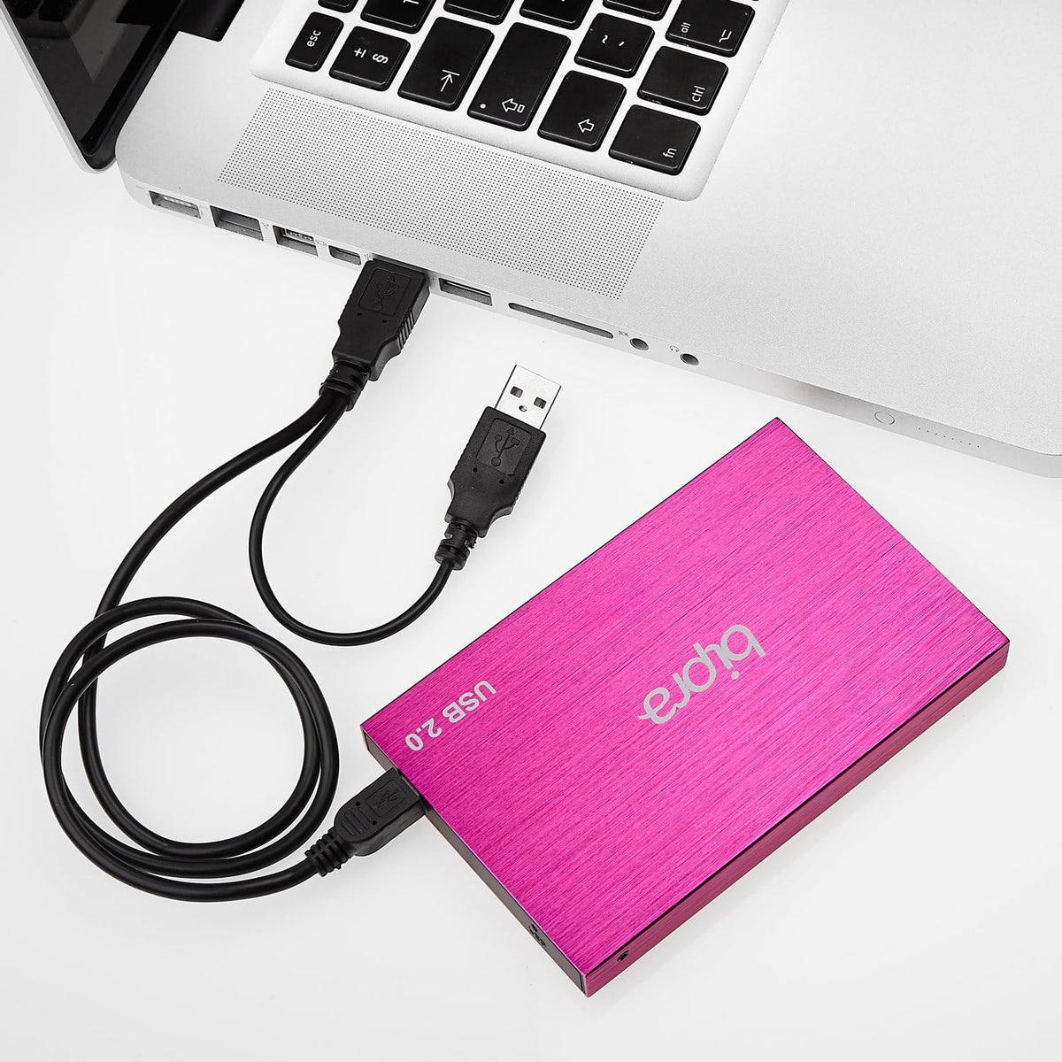 1TB USB 2.0 External Pocket Slim Hard Drive - Sweet Pink - Ntfs