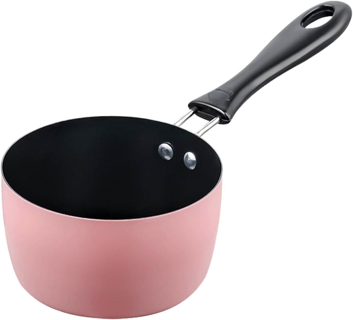 Milk Pan,Small Saucepan Cookware Butter Warmer,Sauce Pan Soup Pot,Sauce Pan for Outdoor Top Breakfast,Induction Cooker Pink