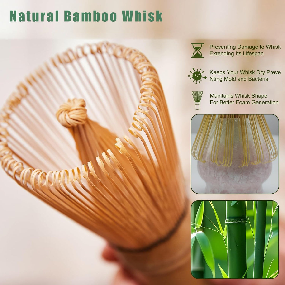 Matcha Whisk Set, Ceramic Matcha Set, Matcha Bowl with Spout and Whisk,8 pcs Matcha Tea Kit for Matcha Lovers, Ideal Gift Christmas, Birthday (Pink)
