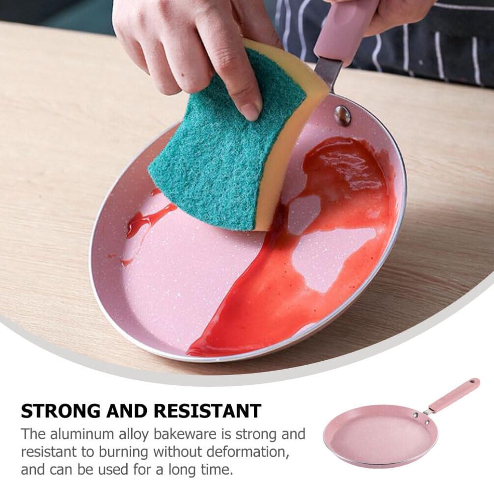 Nonstick Frying Pan with Handle, Aluminum Alloy Skillet for Home Cooking