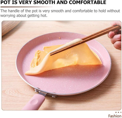 Nonstick Frying Pan with Handle, Aluminum Alloy Skillet for Home Cooking