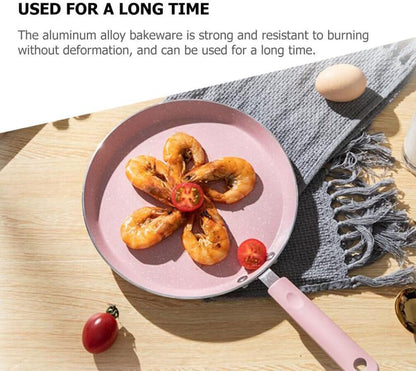 Nonstick Frying Pan with Handle, Aluminum Alloy Skillet for Home Cooking