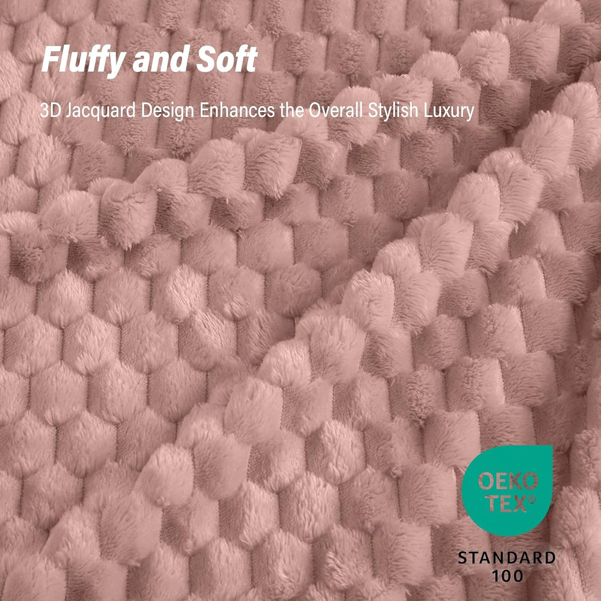Pink Flannel Throw Blanket (50X40 inches), 300 GSM Fleece Cozy Warm Soft Lightweight Bed Sofa Blanket for Babys and Pets, Suitable for All Seasons