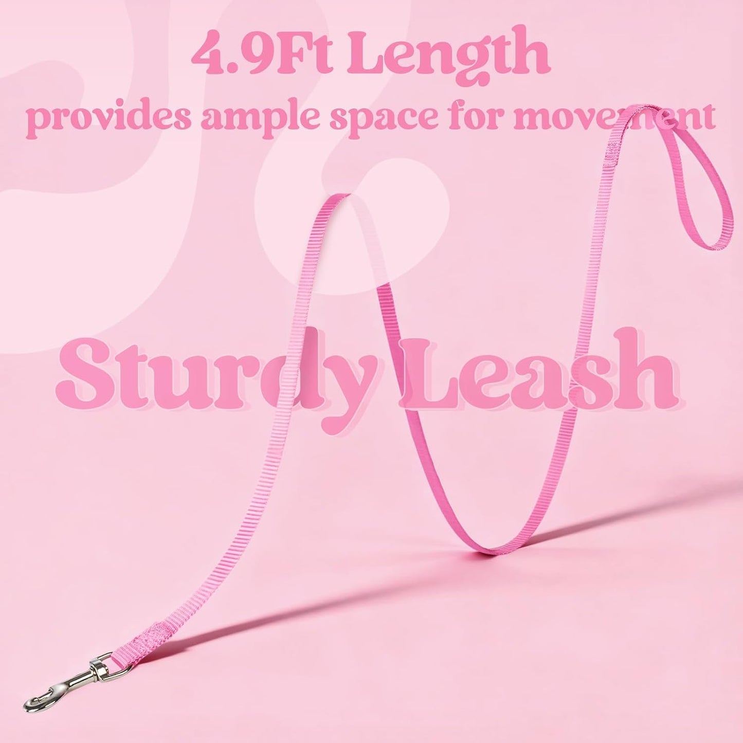Cat Harness and Leash Set, Step-in Soft Vest, Pink | Escape Proof, Lightweight, Easy-on & Adjustable, Hook & Loop with Buckle, Reflective, for Kittens & Small Cats Walks, S