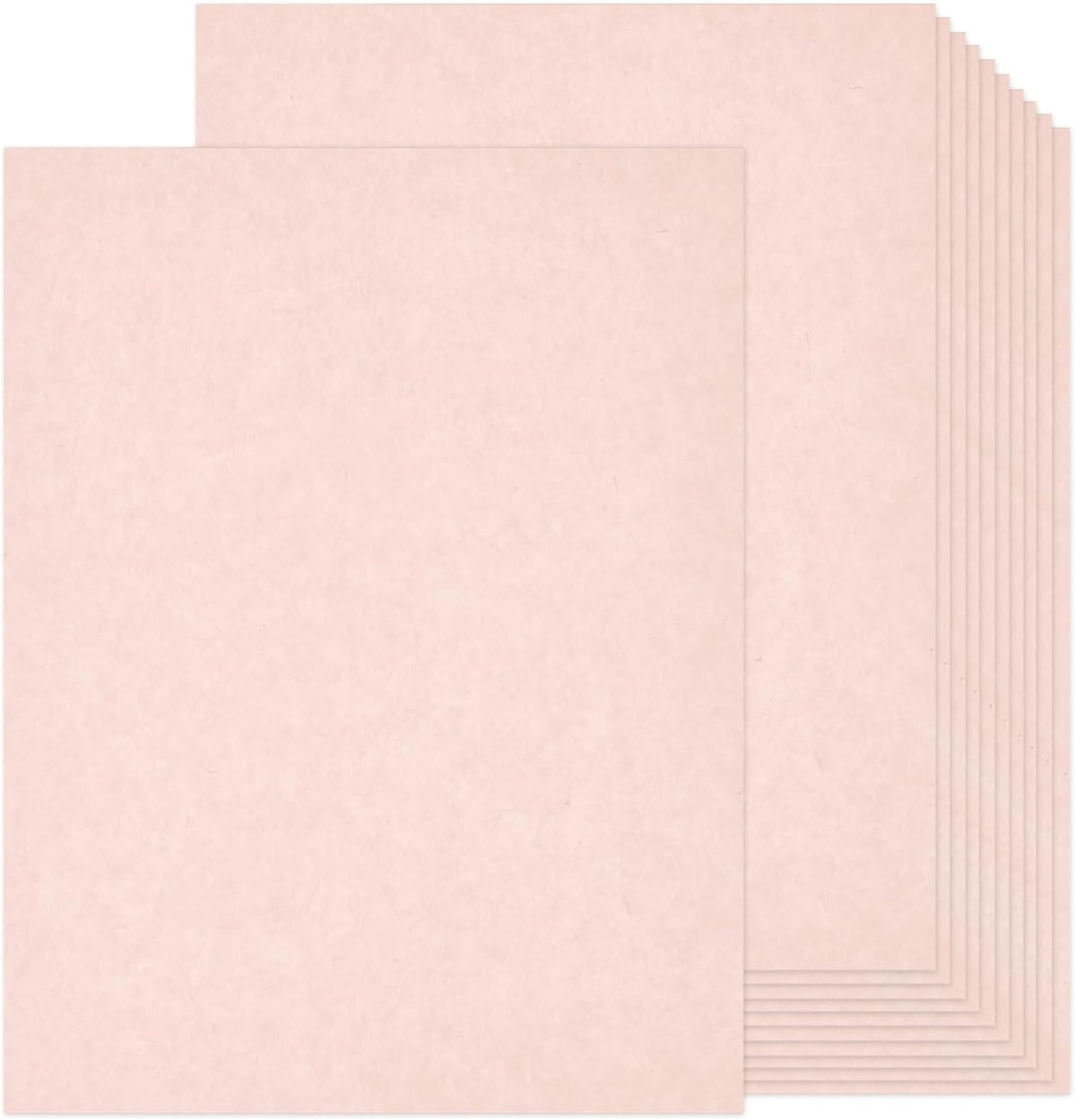 100 Sheets Light Pink Parchment Cardstock 8.5 x 11, 65lb Cardstock