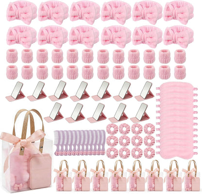 108 PCS Pink Spa Party Favors for Girls Women Sleepover Party Supplies