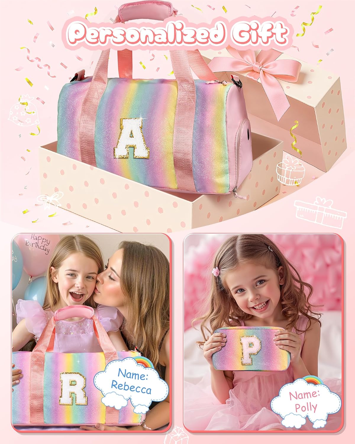 Kids Gift-Birthday Gift for Daughter-Girl Gym Bag Dance Bags Girl