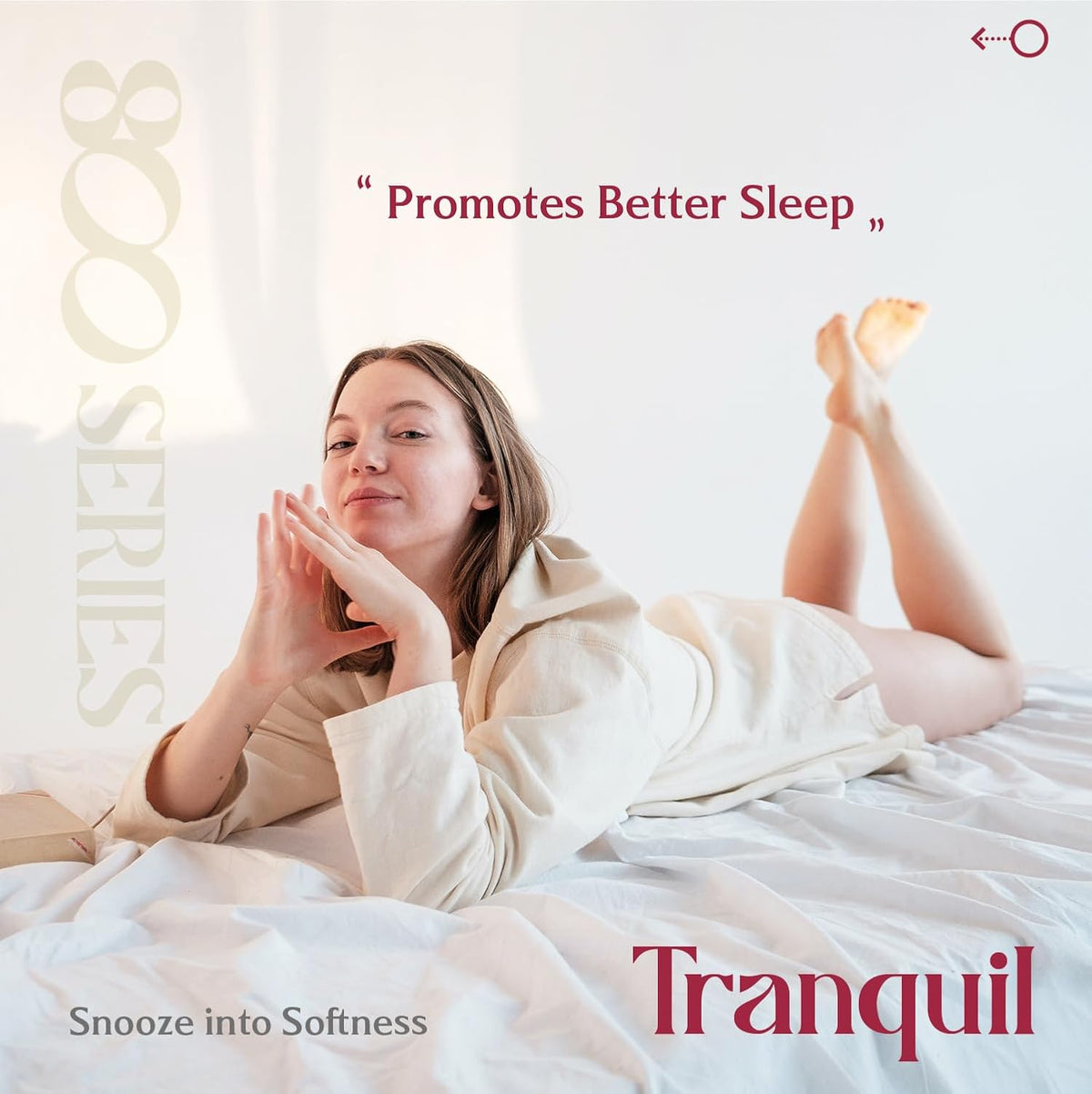 Egyptian Cotton Pillow Case Queen Size - Luxury 800 Series High Thread Count Pillowcases Set of 2 (Blush), Soft Cooling & Breathable Hotel Quality Pillowcases - Tranquil Collection