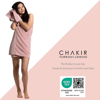 100% Cotton 2-Pack Bath Sheets 35x70, Pink