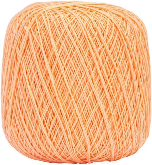 Aunt Lydia Classic Light Peach Crochet - 3 Pack of 350y/320m - Cotton - Gauge 10 - Crochet