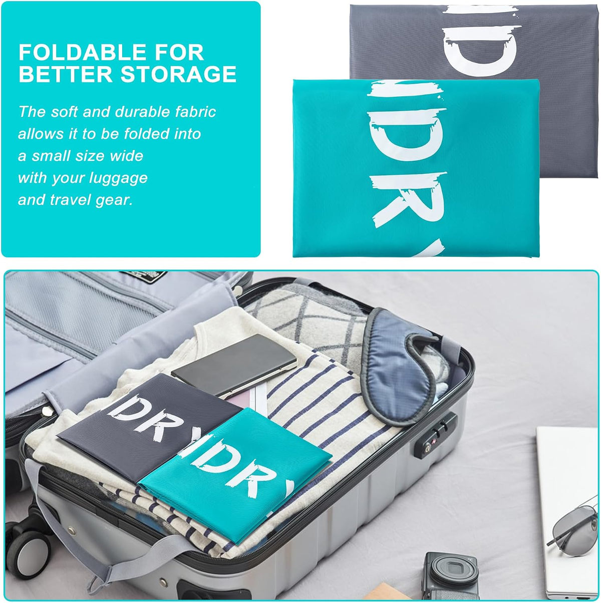 2 Pack Travel Laundry Bag,24" x 36", Extra Large Dirty Clothes Organizer