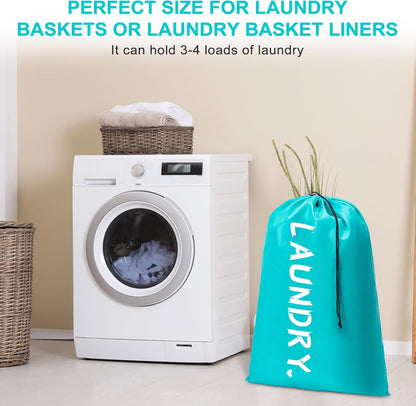 2 Pack Travel Laundry Bag,24" x 36", Extra Large Dirty Clothes Organizer