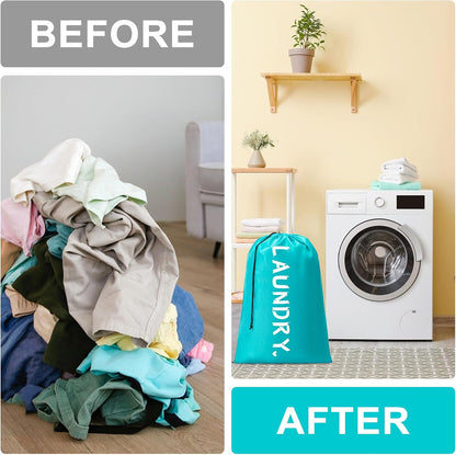 2 Pack Travel Laundry Bag,24" x 36", Extra Large Dirty Clothes Organizer