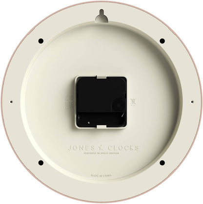 ® Frieze wall Clock | Small Elegant Classic Round Clock | 9" | Pink | Pretty Design Ideal for the Kitchen, Living Room, Bedroom, Large or Small Spaces