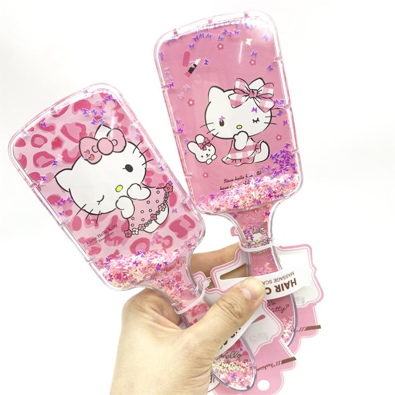 Cute Hair Brush for Women & Girls, Glide Through Tangles with Ease for Thick Curly Thin Long Short Dry & Wet Hair (Pink)