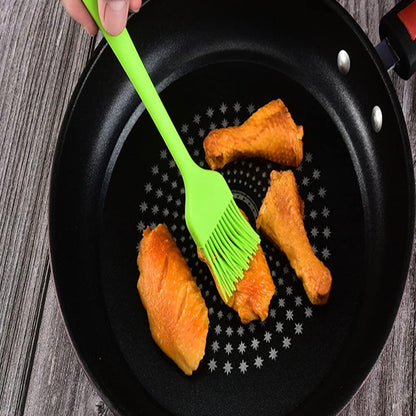 Silicone brush, Oil Brush for BBQ Kitchen Cooking Baking and Grilling (2 PCS,pink)