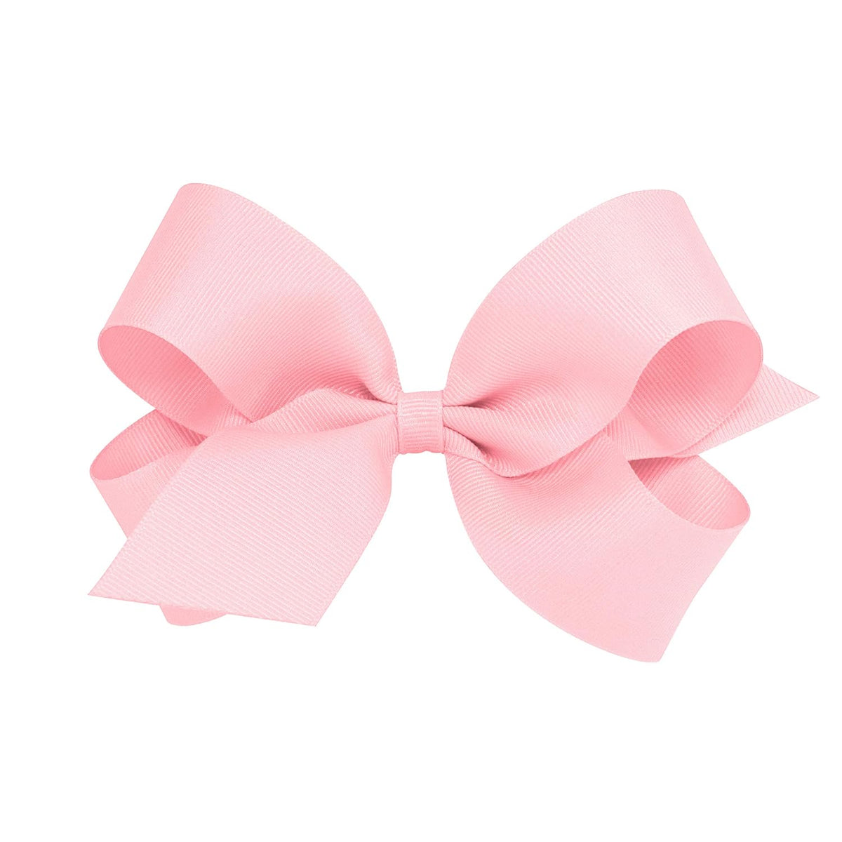 Girls' Classic Grosgrain Hair Bows, Light Pink, Large