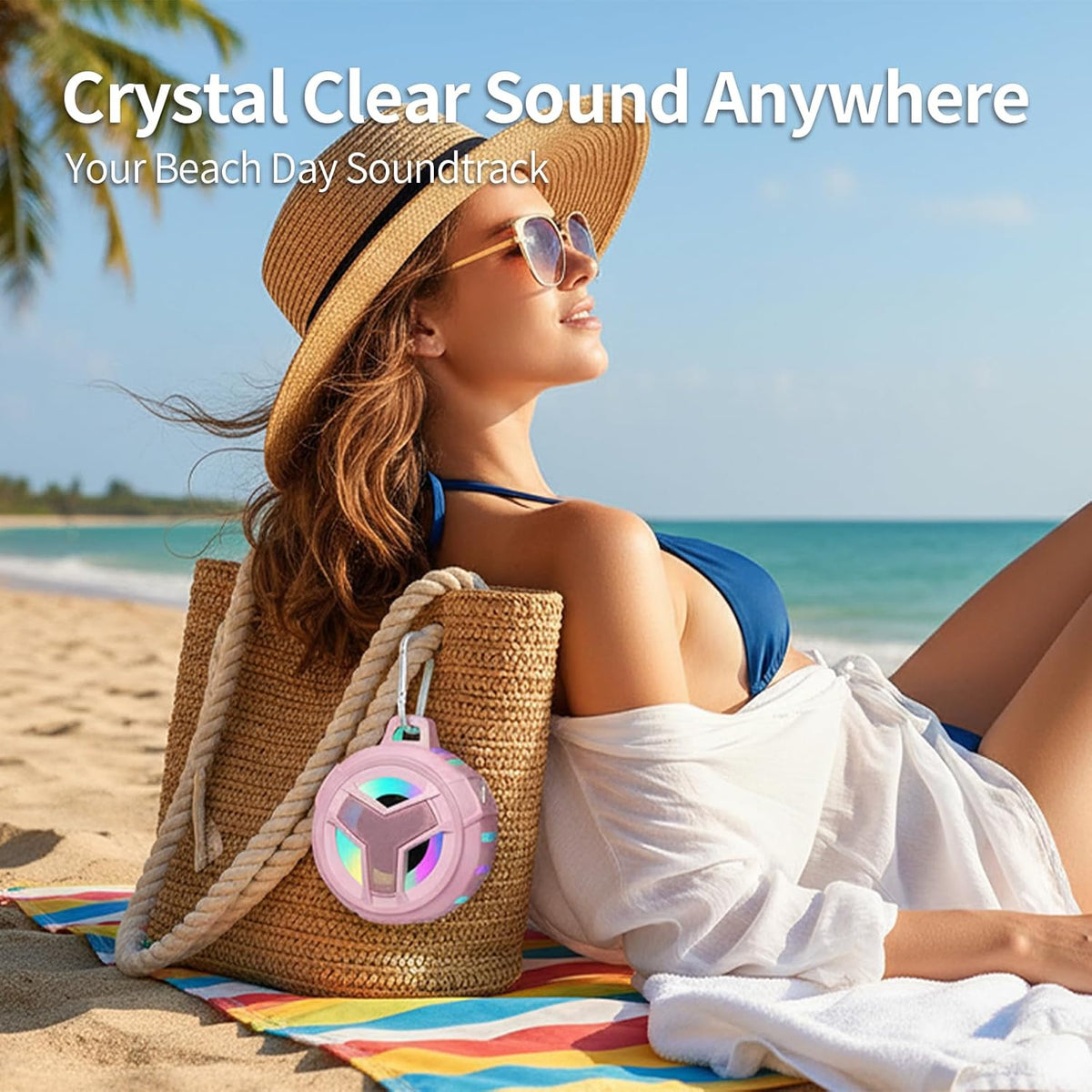 Shower Waterproof Bluetooth Speakers Portable Gifts for Teen Girls