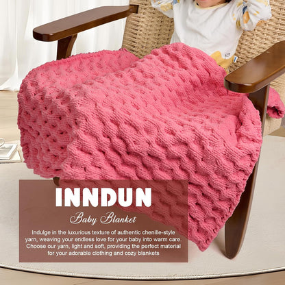 Blanket Yarn 100g/3.5oz - Rose Pink Chenille Yarn 6 Super Bulky - 72 Yards - Knitting, Crocheting & Crafts Chunky Yarn