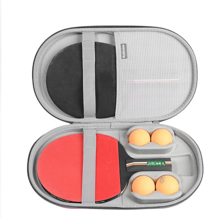 Carrying Case for Ping Pong Paddles/Table Tennis Paddles/Racquet Cyber Shape Hexagon,Fits for 2 Paddles and 4 balls