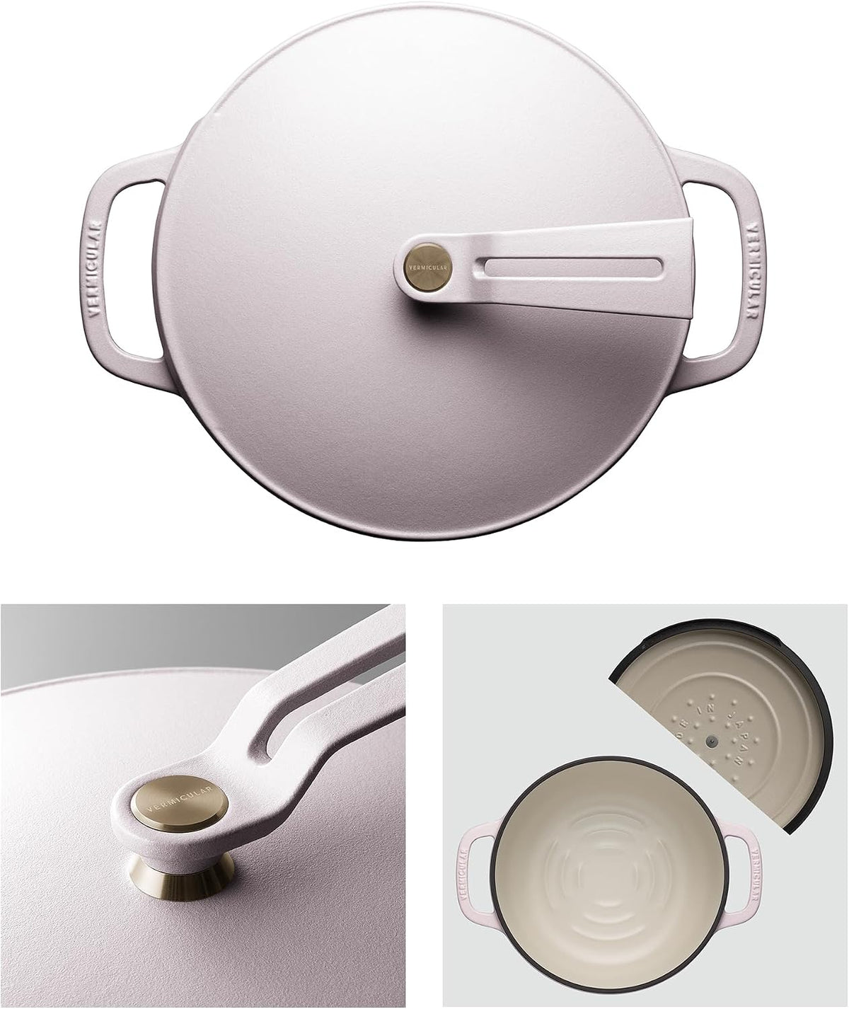 Vermicular Oven Pot 2.0 | 22cm (3.7qt) - Matte Himalayan Pink