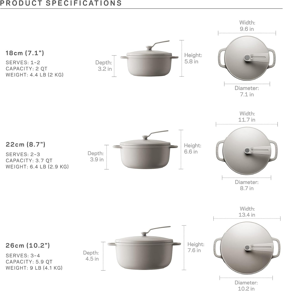 Vermicular Oven Pot 2.0 | 22cm (3.7qt) - Matte Himalayan Pink