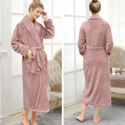 Premium Long Robes for Women: Warm Super Plush Soft Fleece Bathrobes