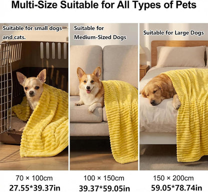 Emotional Support Blanket, Security Calming Dog Blanket, Faux Rabbit Fur Polyester Material, Soft and Comfortable for Cats and Dogs, for Indoor and Outdoor Use (Pink, 70 * 100 cm/27.55 * 39.37in)
