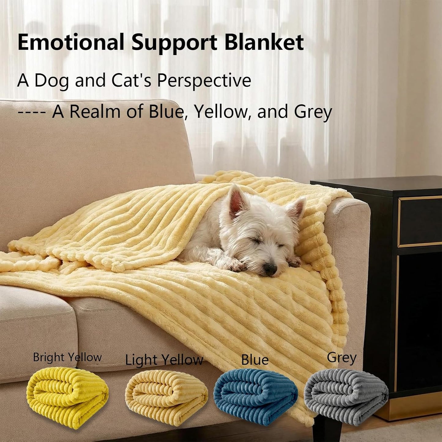 Emotional Support Blanket, Security Calming Dog Blanket, Faux Rabbit Fur Polyester Material, Soft and Comfortable for Cats and Dogs, for Indoor and Outdoor Use (Pink, 70 * 100 cm/27.55 * 39.37in)