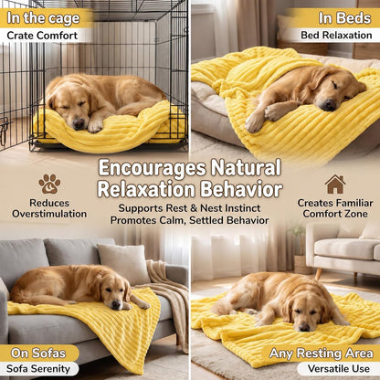 Emotional Support Blanket, Security Calming Dog Blanket, Faux Rabbit Fur Polyester Material, Soft and Comfortable for Cats and Dogs, for Indoor and Outdoor Use (Pink, 70 * 100 cm/27.55 * 39.37in)