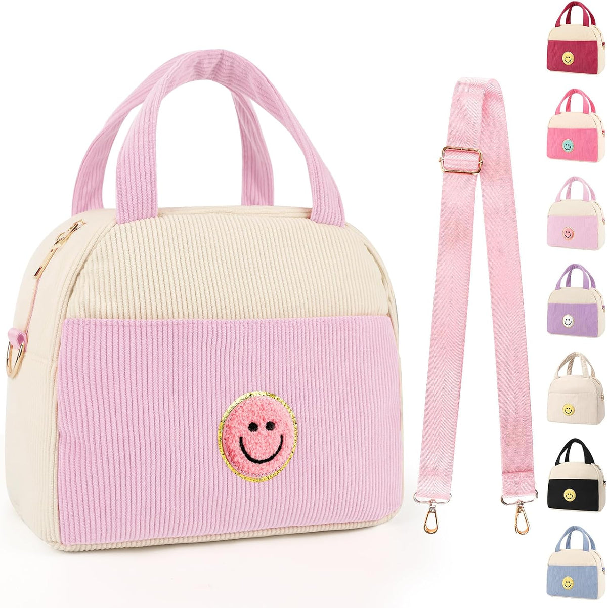 Kids Lunch Bag Lunch Box for Teen Girls Boys Back to School (Light Pink)