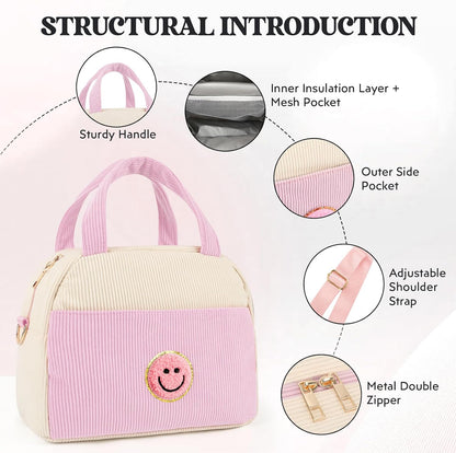 Kids Lunch Bag Lunch Box for Teen Girls Boys Back to School (Light Pink)