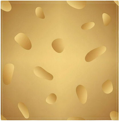 Shiny Gold Texture 20x20 Inch Cloth Napkins Set of 6, Satin Peach Skin Polyester Dinner Napkins, Washable Reusable Table Napkins with Hemmed Edges for Wedding Party Restaurant Everyday Use