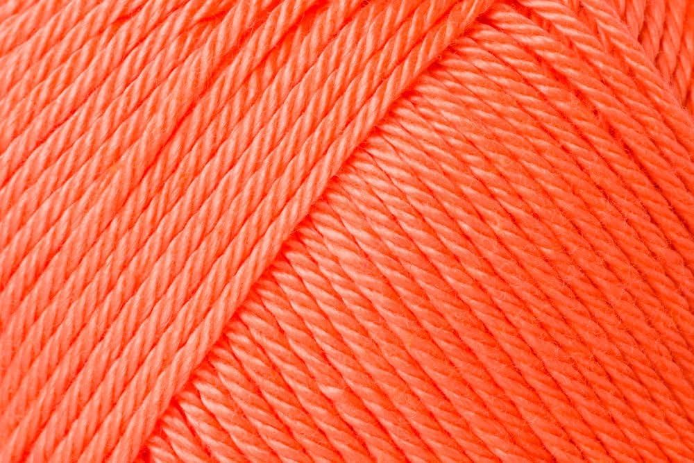1 Skein/Pack Schachenmayr (SMC) Catania Originals Yarn, Each Ball 1.76 Oz (50gr) / 136 Yards (125 m), 100% Mercerized Cotton for Knitting and Crochet Yarn, Sport Weight, 410 - Coral