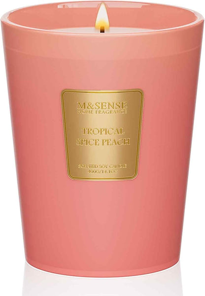 Tropical Spice Peach Soy Candle, 14.1oz, Summer Fruit Scent