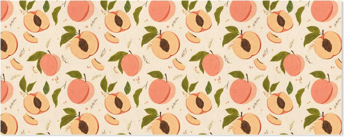 3 Rolls Birthday Wrapping Paper Roll - Peaches Pattern Design Gift Wrapping Paper for Christmas, Bridal, Holiday, Party, Baby Shower - 58 x 22.8 inch