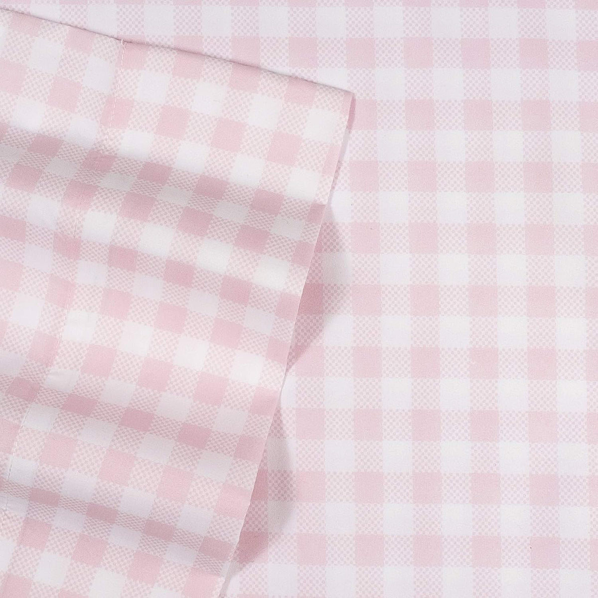 1500 Supreme Kids Bed Sheet Collection - Fun Colorful and Comfortable Boys and Girls Toddler Sheet Sets - Deep Pocket Wrinkle Free Soft and Cozy Bedding - Full, Pink Gingham
