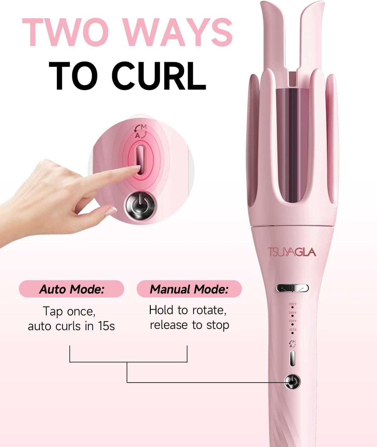 3 in 1 Automatic Curling Iron, Hair Curlers, 1"-1.25"-1.5" Barrels