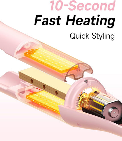 3 in 1 Automatic Curling Iron, Hair Curlers, 1"-1.25"-1.5" Barrels